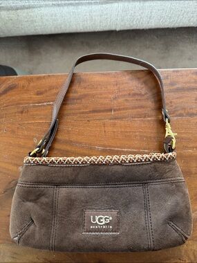 UGG Australia Brown Suede Shoulder Bag